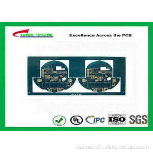 Thin PCB circuit board with 0.2mm immersion gold blue solde